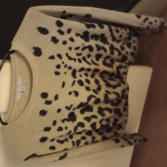 Gaze woman's blouson leopard print long sleeve top, size medium, leopard print - Picture 7 of 7